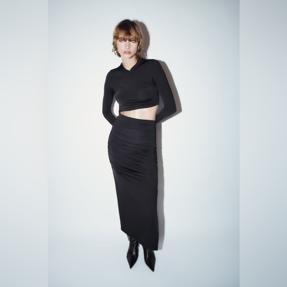 Zara Fitted Hooded Dress